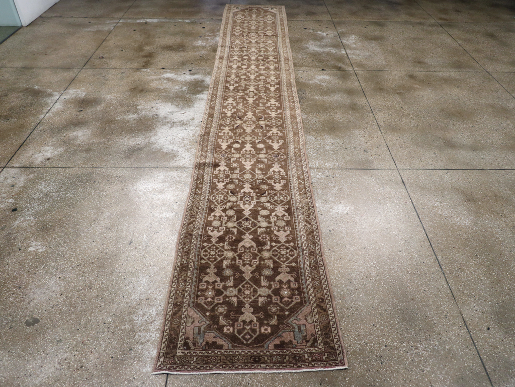 Vintage Persian Malayer Runner, No.22046 - Gss