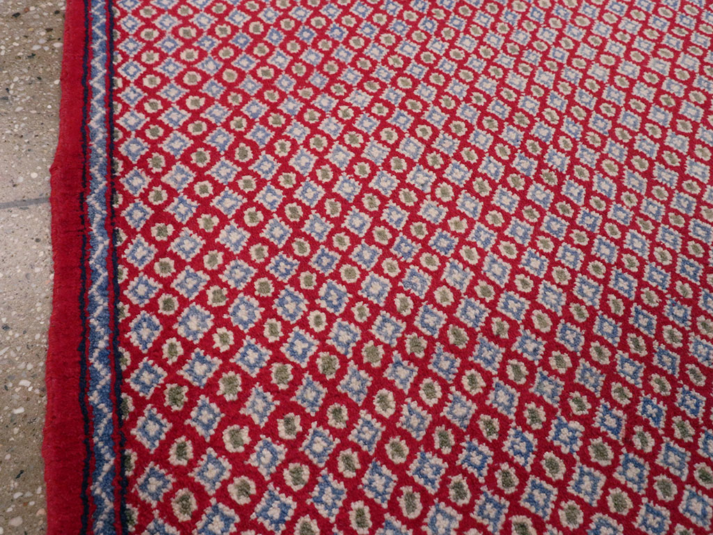 Vintage Persian Kashan Modernist Rug (Pair: 1 of 2), No.22048 - Gss