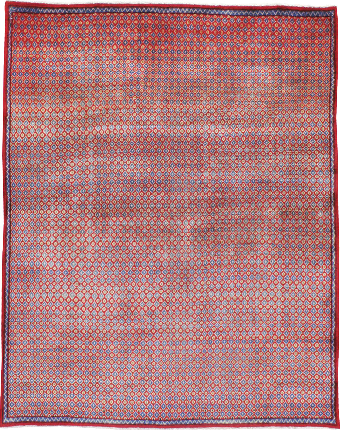 Vintage Persian Kashan Modernist Rug (Pair: 2 of 2), No.22049 - Gss