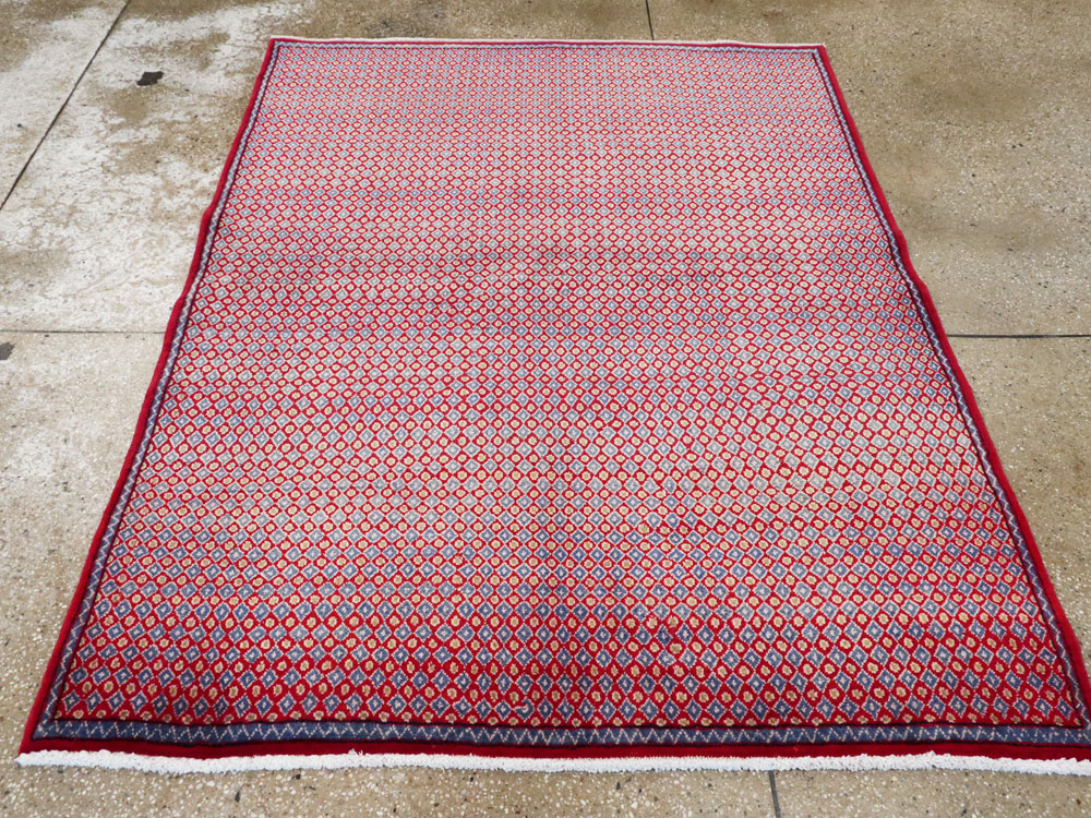 Vintage Persian Kashan Modernist Rug (Pair: 2 of 2), No.22049 - Gss