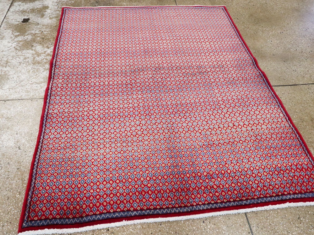 Vintage Persian Kashan Modernist Rug (Pair: 2 of 2), No.22049 - Gss