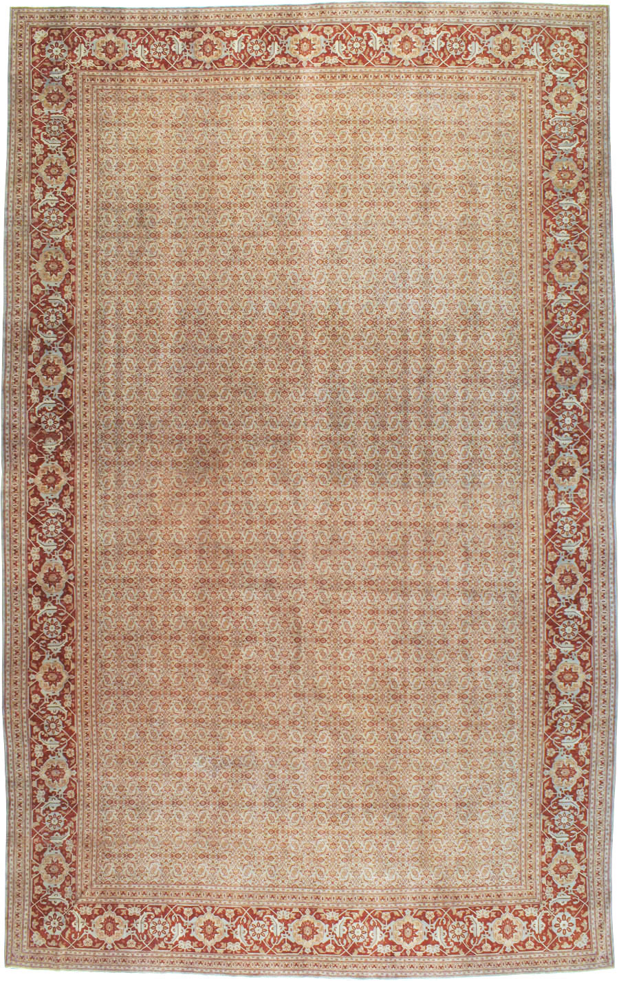 Antique Persian Tabriz Carpet, No.22052 - Gss