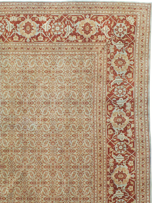 Antique Persian Tabriz Carpet, No.22052 - Gss