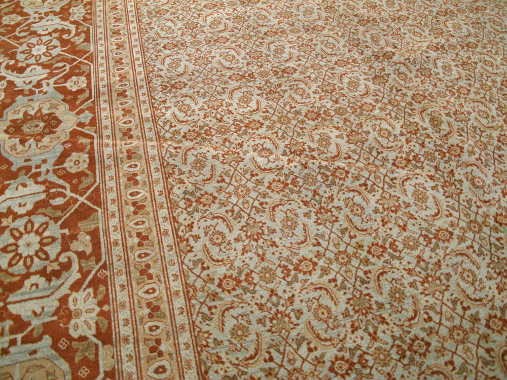 Antique Persian Tabriz Carpet, No.22052 - Gss
