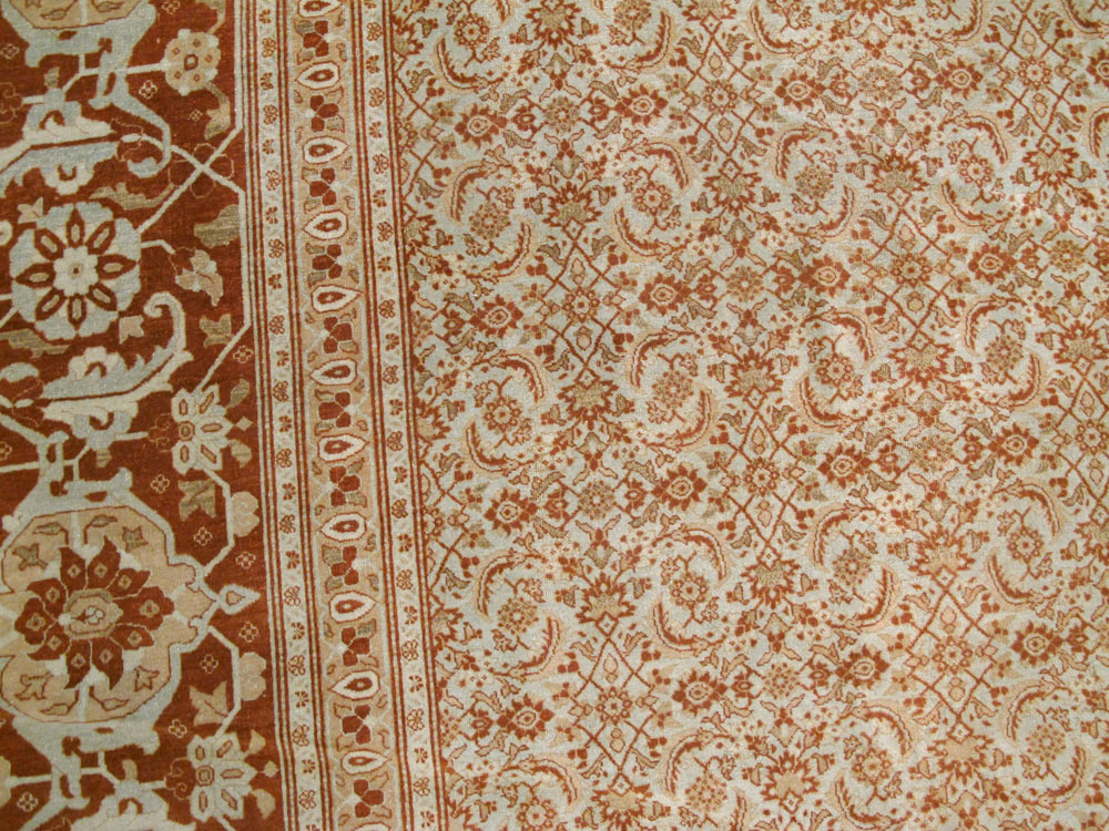 Antique Persian Tabriz Carpet, No.22052 - Gss