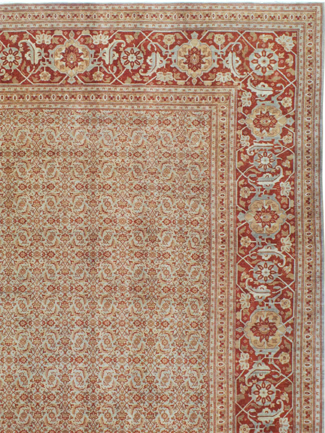 Antique Persian Tabriz Carpet, No.22052 - Gss