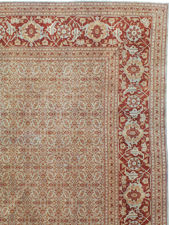 Antique Persian Tabriz Carpet, No.22052 - Gss