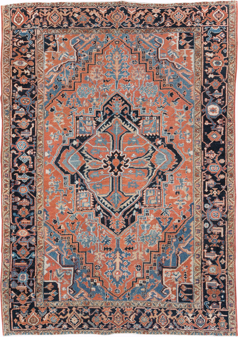 Antique Persian Heriz Carpet, No.22062 - Gss