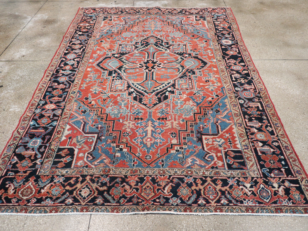 Antique Persian Heriz Carpet, No.22062 - Gss