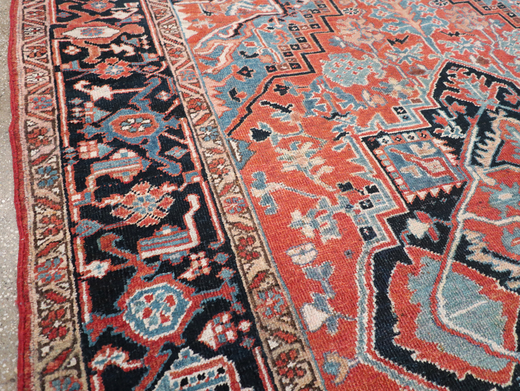 Antique Persian Heriz Carpet, No.22062 - Gss