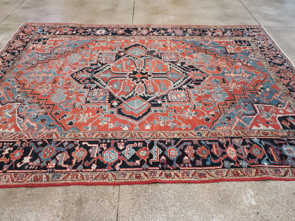 Antique Persian Heriz Carpet, No.22062 - Gss