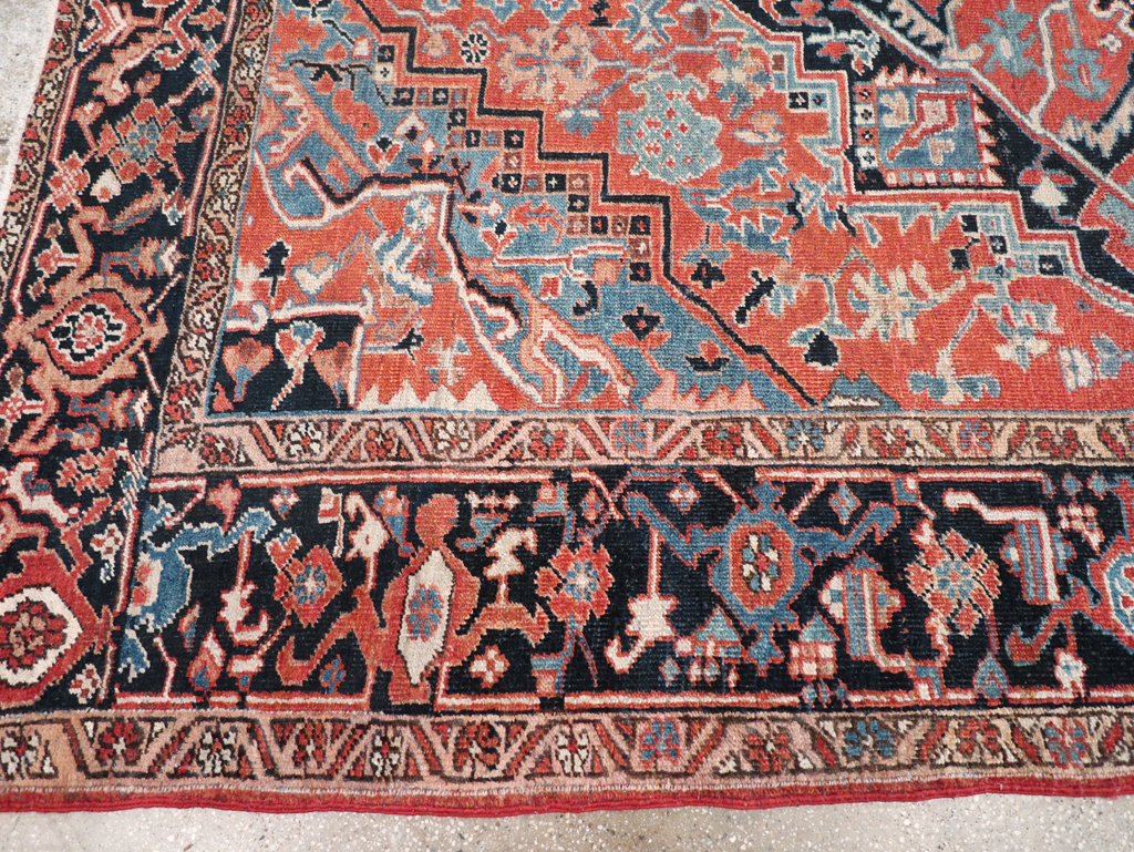 Antique Persian Heriz Carpet, No.22062 - Gss