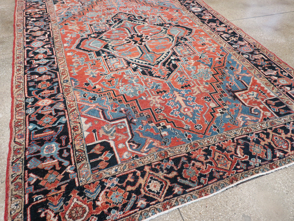 Antique Persian Heriz Carpet, No.22062 - Gss