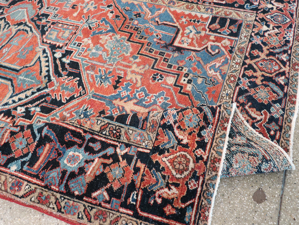 Antique Persian Heriz Carpet, No.22062 - Gss