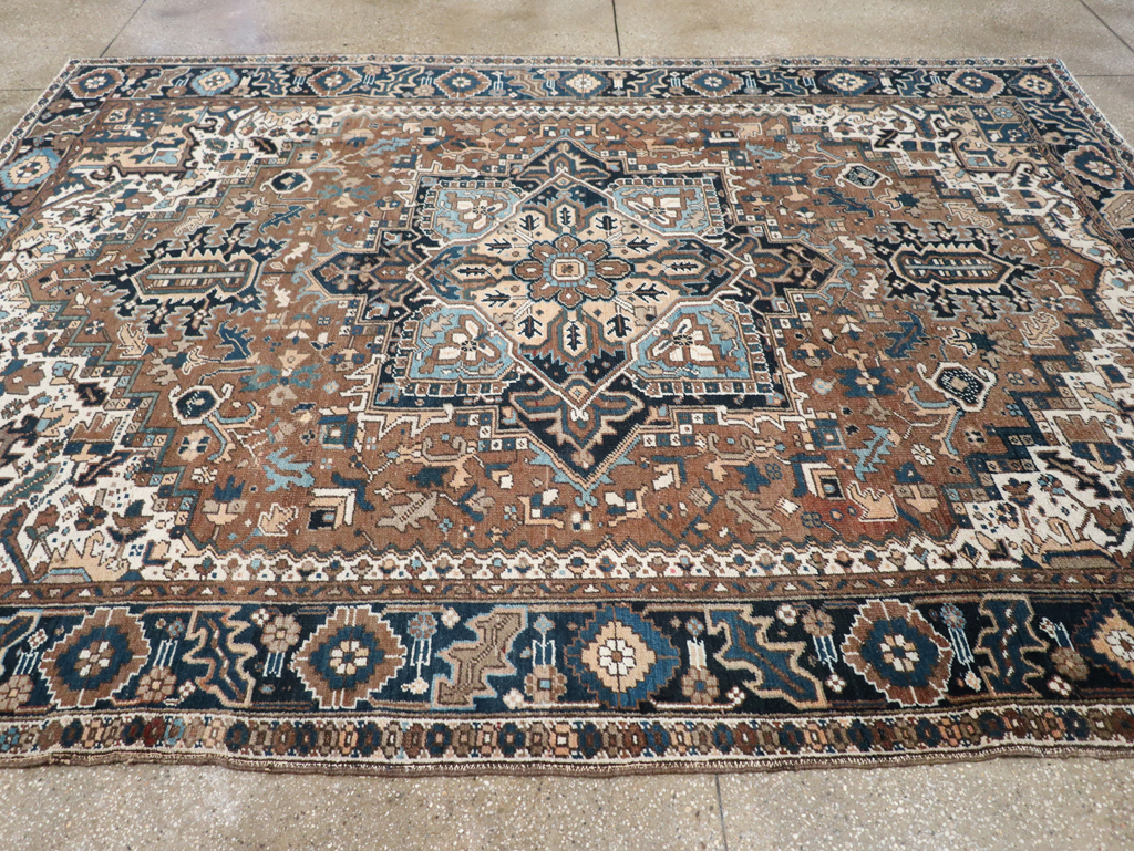 Vintage Persian Heriz Carpet, No.22064 - Gss