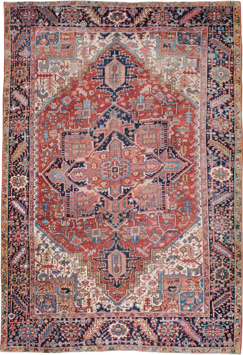 Vintage Persian Heriz Carpet, No.22066 - Gss
