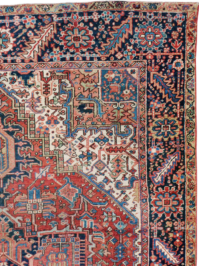 Vintage Persian Heriz Carpet, No.22066 - Gss