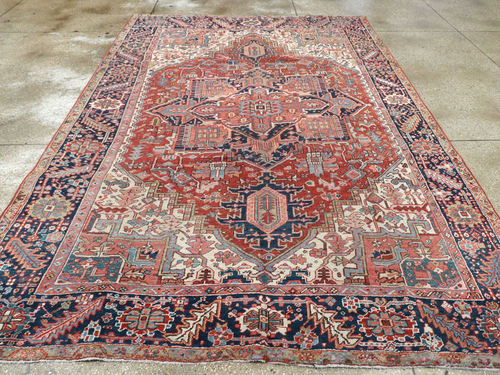 Vintage Persian Heriz Carpet, No.22066 - Gss