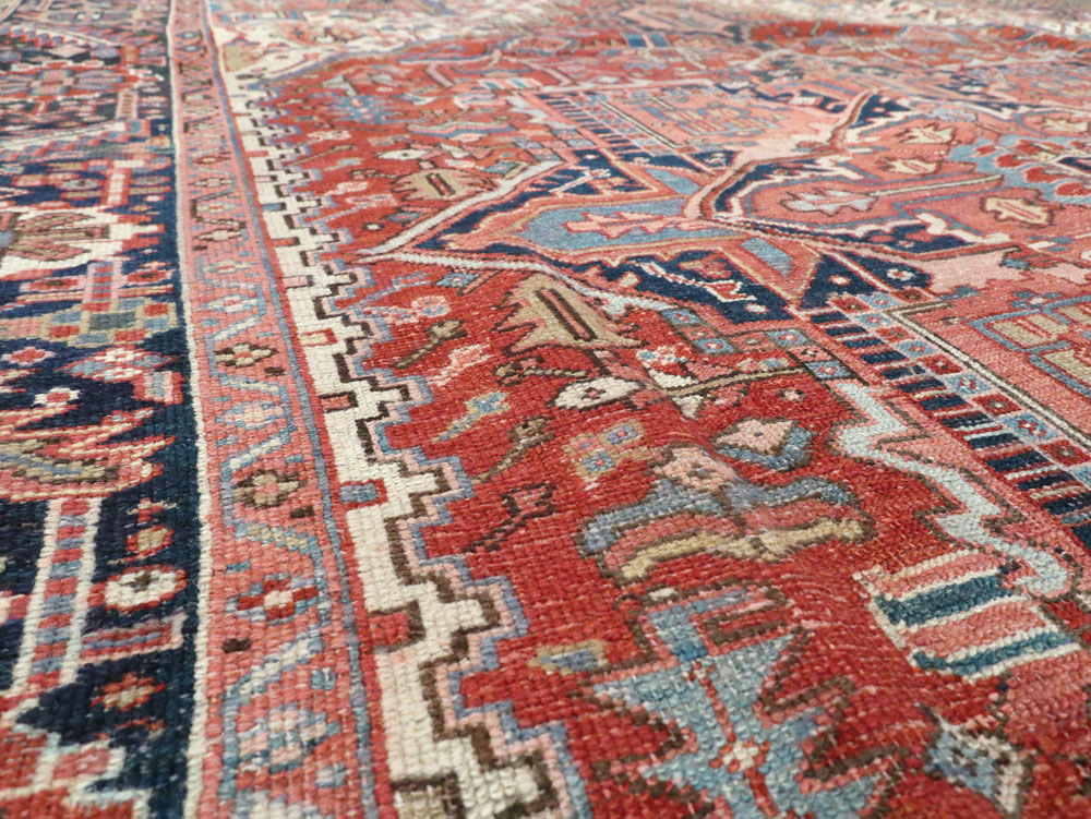 Vintage Persian Heriz Carpet, No.22066 - Gss