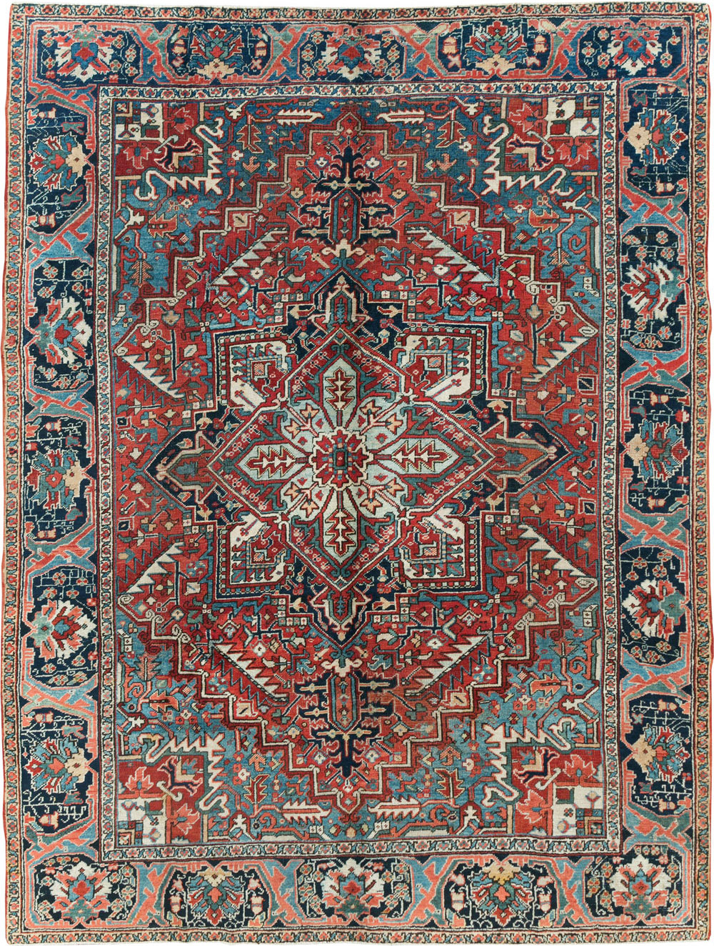 Antique Persian Heriz Carpet, No.22067 - Gss
