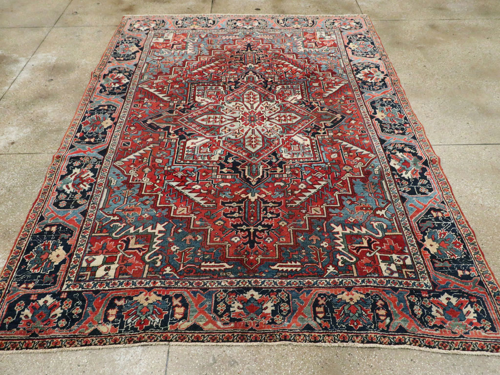 Antique Persian Heriz Carpet, No.22067 - Gss