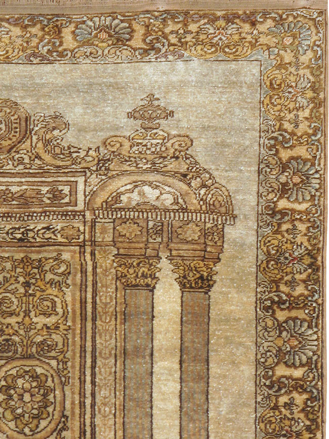 Antique Turkish Kayseri Pictorial Rug, No.22074 - Gss