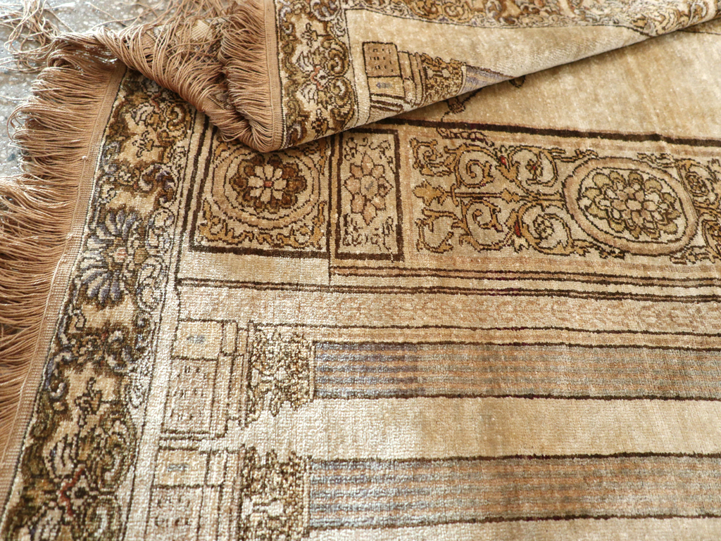 Antique Turkish Kayseri Pictorial Rug, No.22074 - Gss