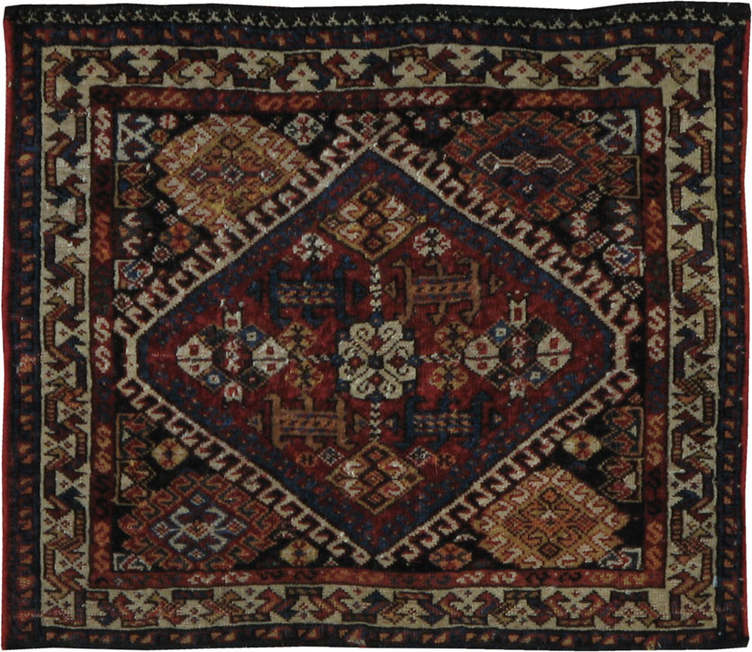 Antique Persian Qashqai Rug, No.22076 - Gss