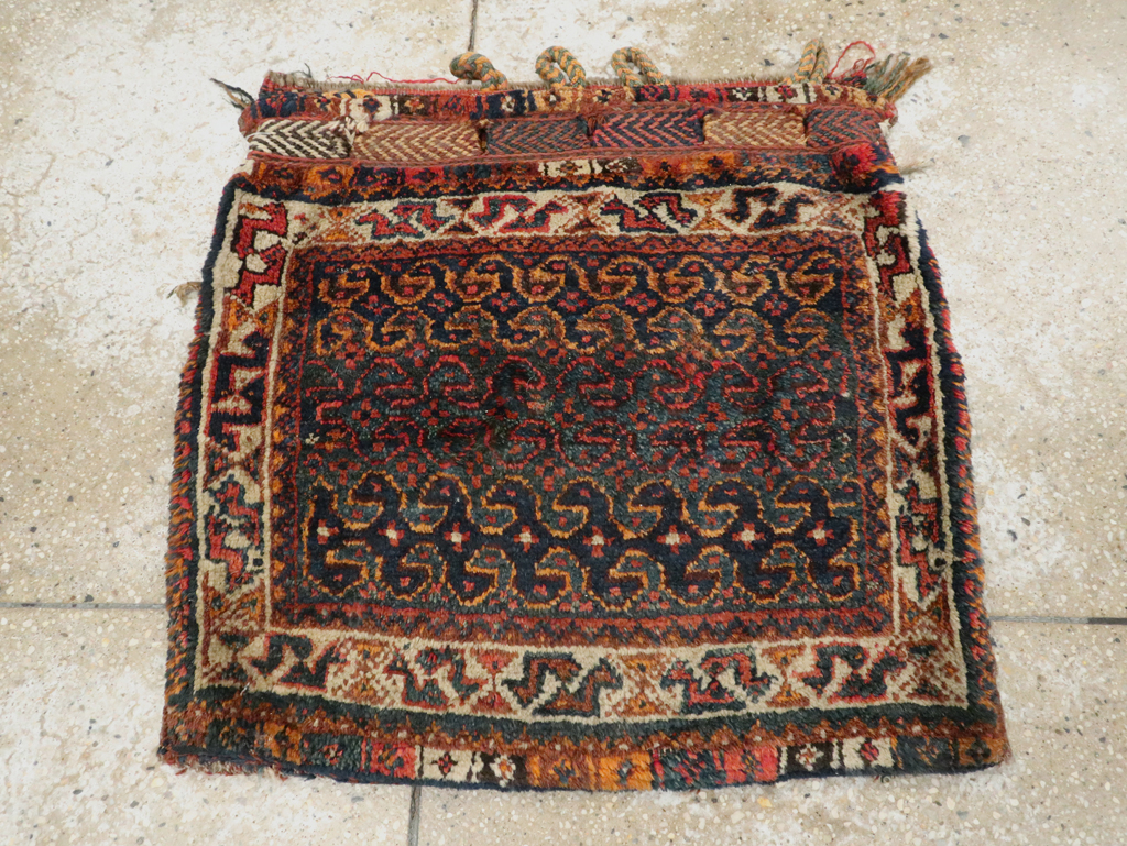 Antique Persian Kurdish Bag Face Rug, No.22079 - Gss