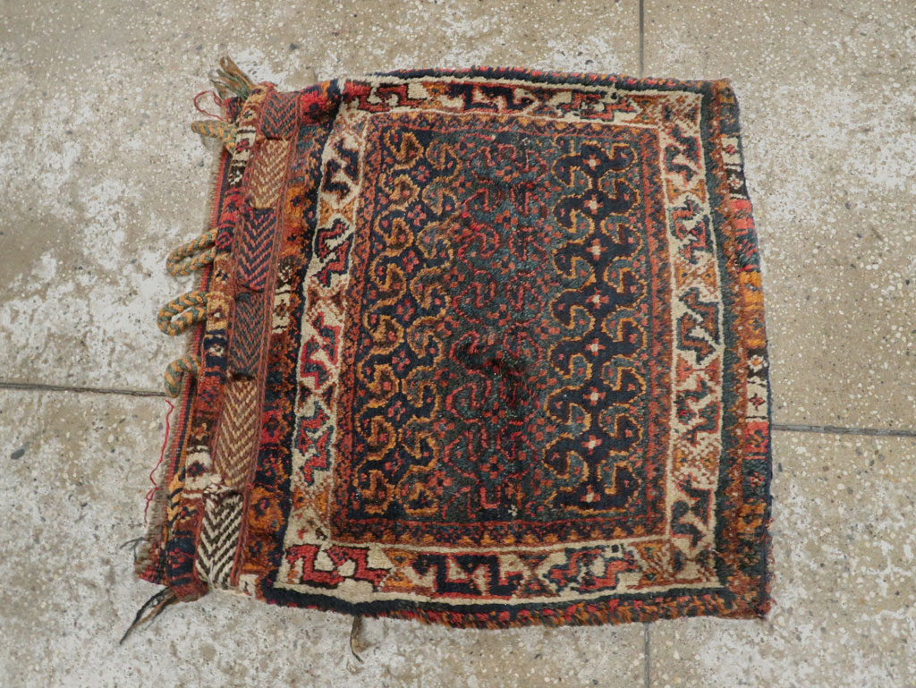 Antique Persian Kurdish Bag Face Rug, No.22079 - Gss