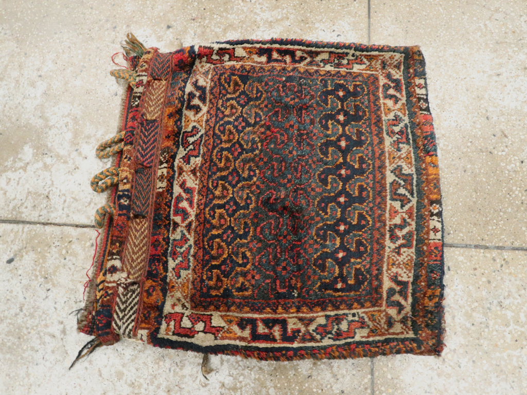 Antique Persian Kurdish Bag Face Rug, No.22079 - Gss