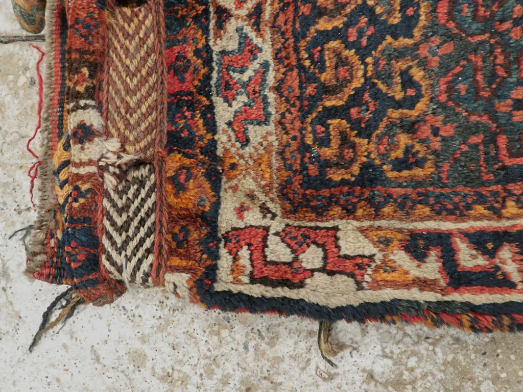 Antique Persian Kurdish Bag Face Rug, No.22079 - Gss
