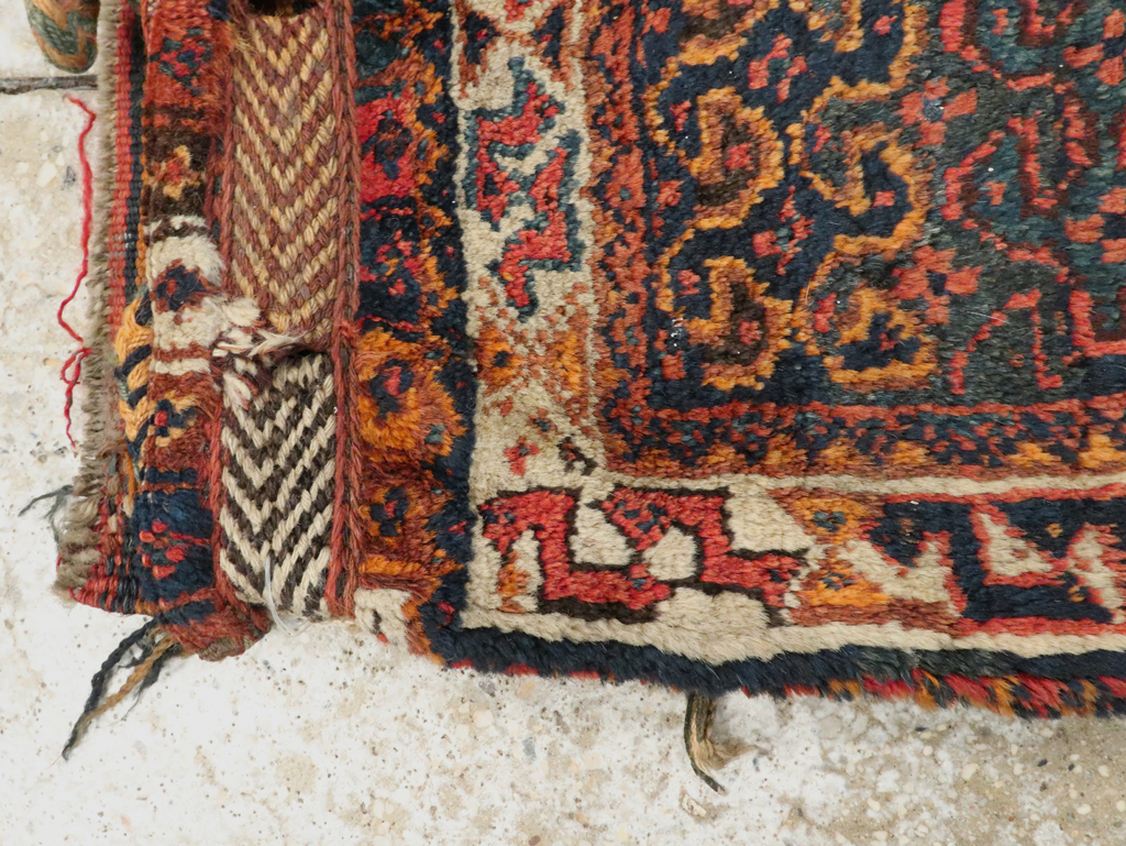 Antique Persian Kurdish Bag Face Rug, No.22079 - Gss