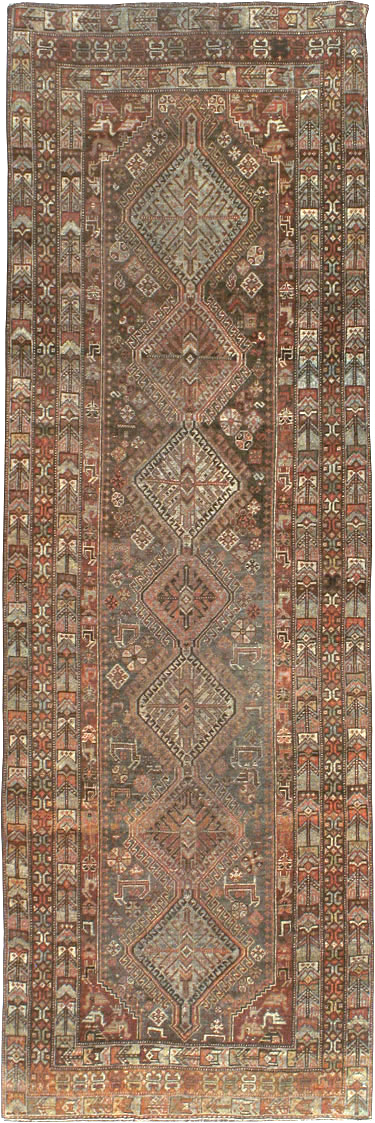 Vintage Persian Shiraz Runner, No.22093 - Gss