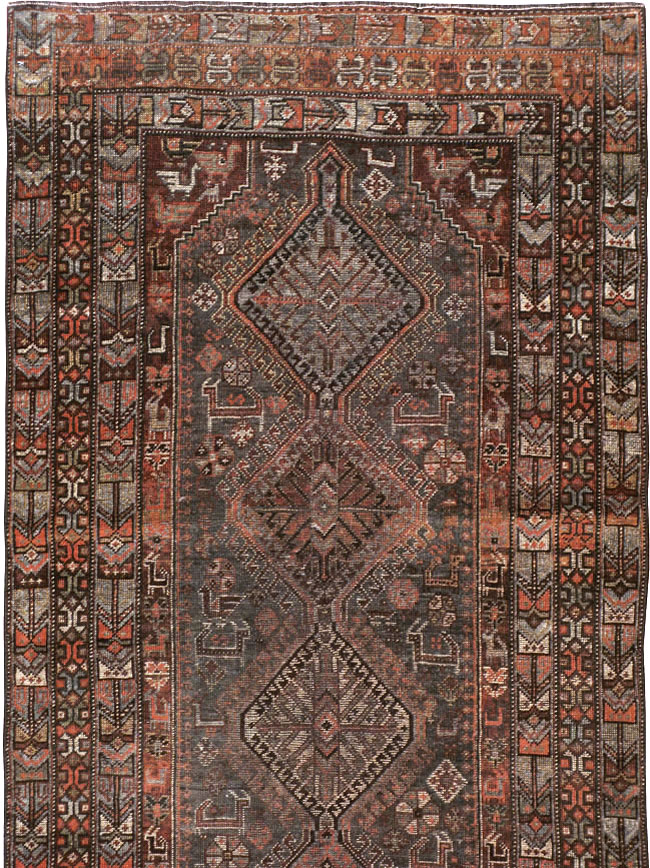 Vintage Persian Shiraz Runner, No.22093 - Gss