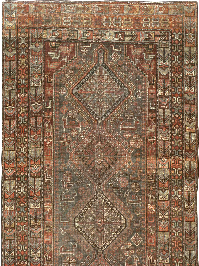 Vintage Persian Shiraz Runner, No.22093 - Gss