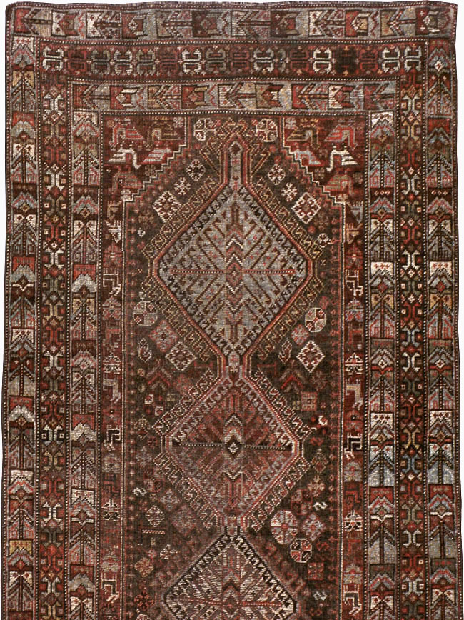 Vintage Persian Shiraz Runner, No.22093 - Gss