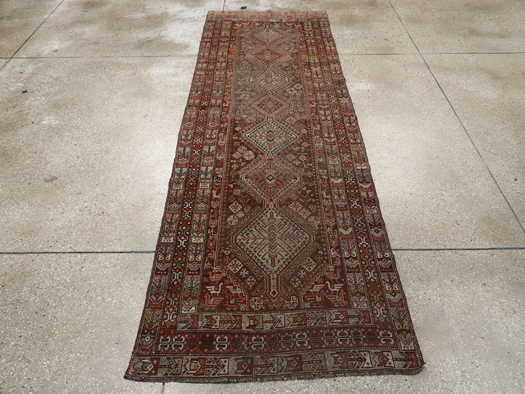 Vintage Persian Shiraz Runner, No.22093 - Gss