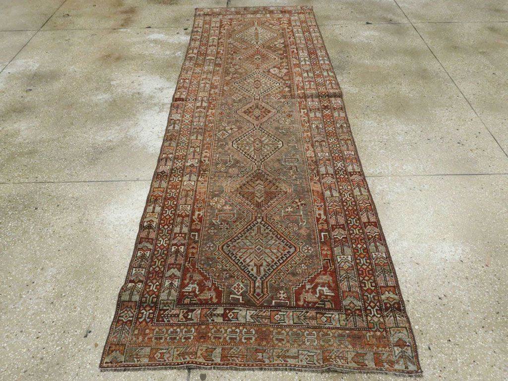 Vintage Persian Shiraz Runner, No.22093 - Gss
