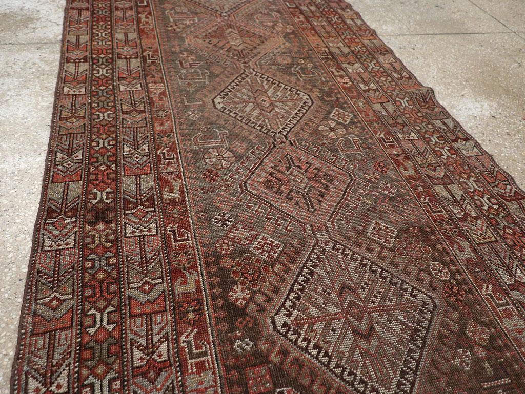 Vintage Persian Shiraz Runner, No.22093 - Gss