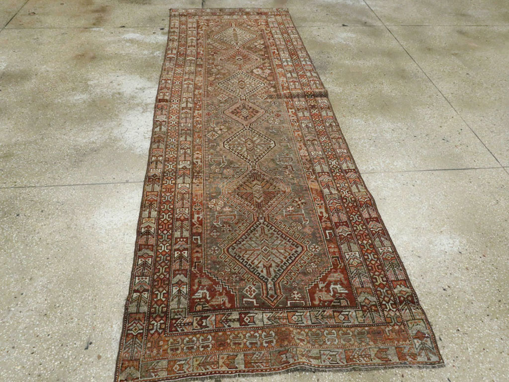 Vintage Persian Shiraz Runner, No.22093 - Gss