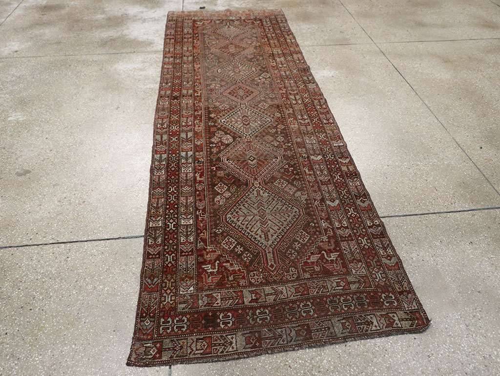Vintage Persian Shiraz Runner, No.22093 - Gss