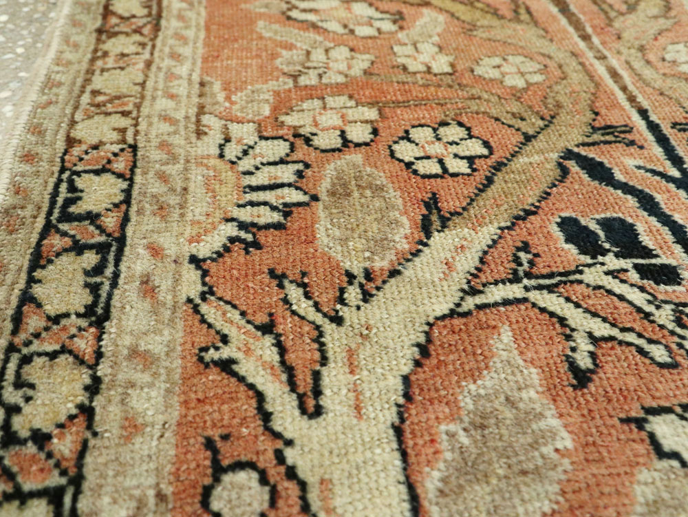 Antique Persian Tabriz Hagi Jalili Throw Rug, No.22096 - Gss