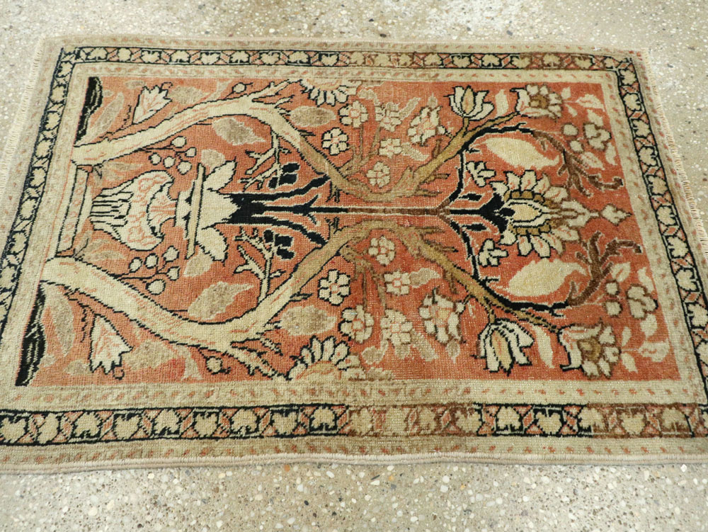 Antique Persian Tabriz Hagi Jalili Throw Rug, No.22096 - Gss