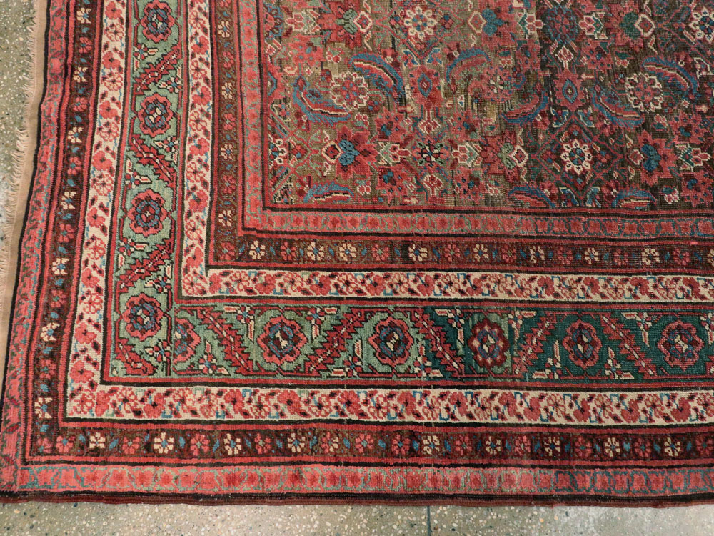 Antique Persian Bakshaish Carpet, No.22120 - Gss