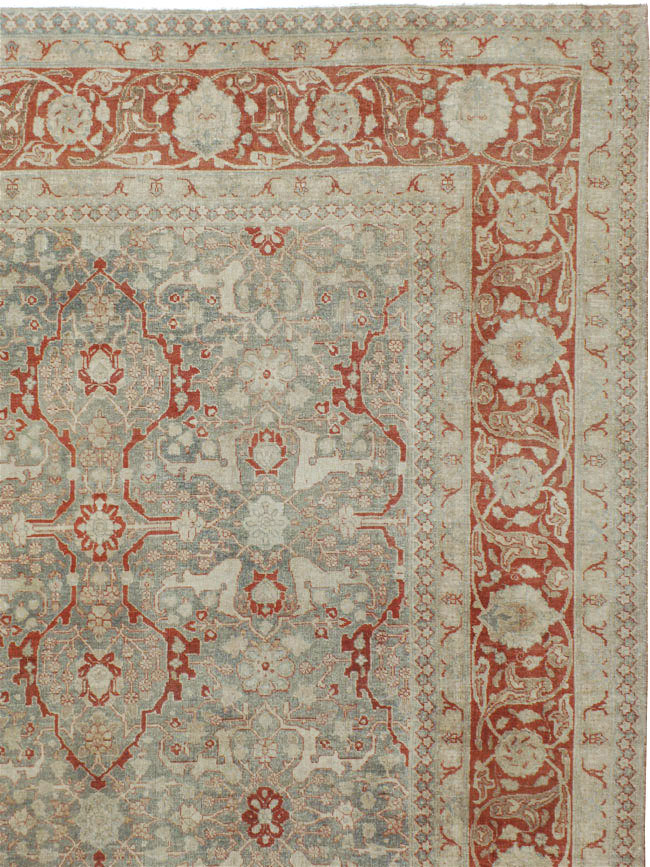 Antique Persian Tabriz Carpet, No.22141 - Gss