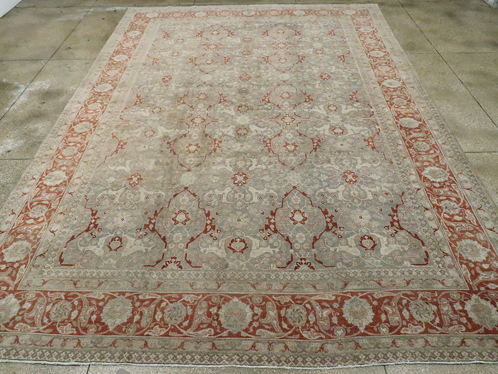 Antique Persian Tabriz Carpet, No.22141 - Gss