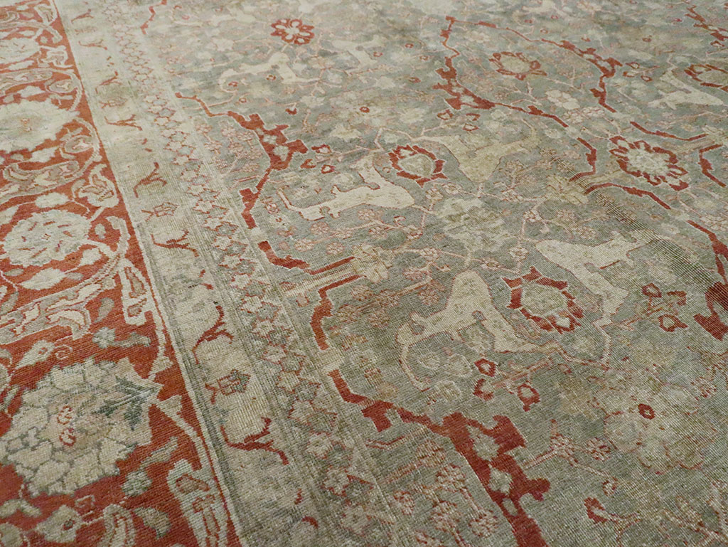 Antique Persian Tabriz Carpet, No.22141 - Gss