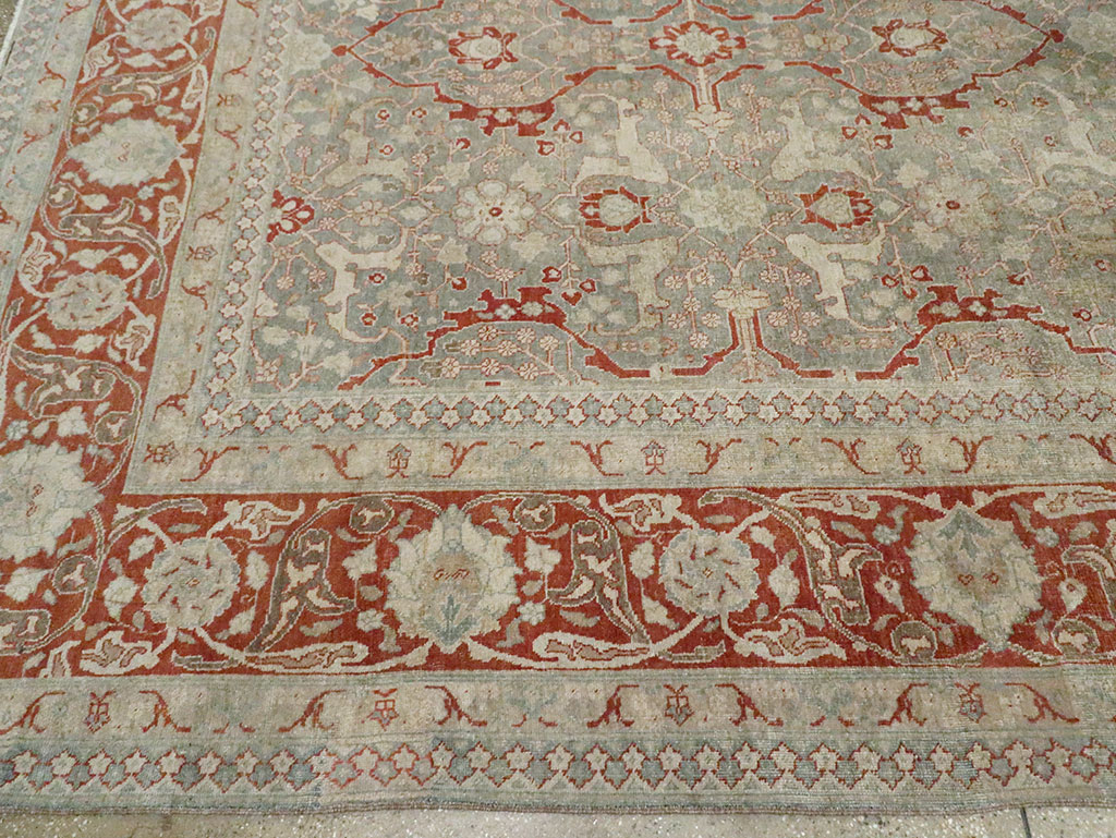 Antique Persian Tabriz Carpet, No.22141 - Gss