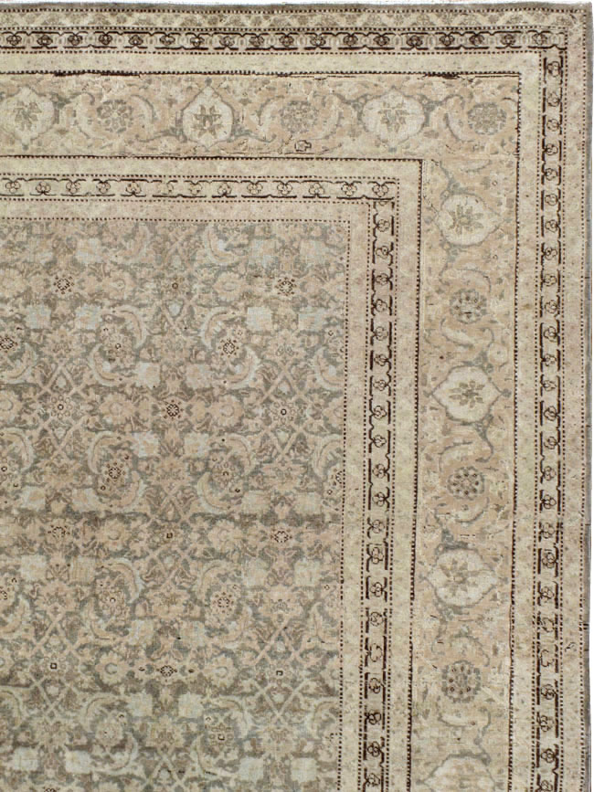 Antique Persian Tabriz Room Size CarpetCarpet, No.22142 - Gss